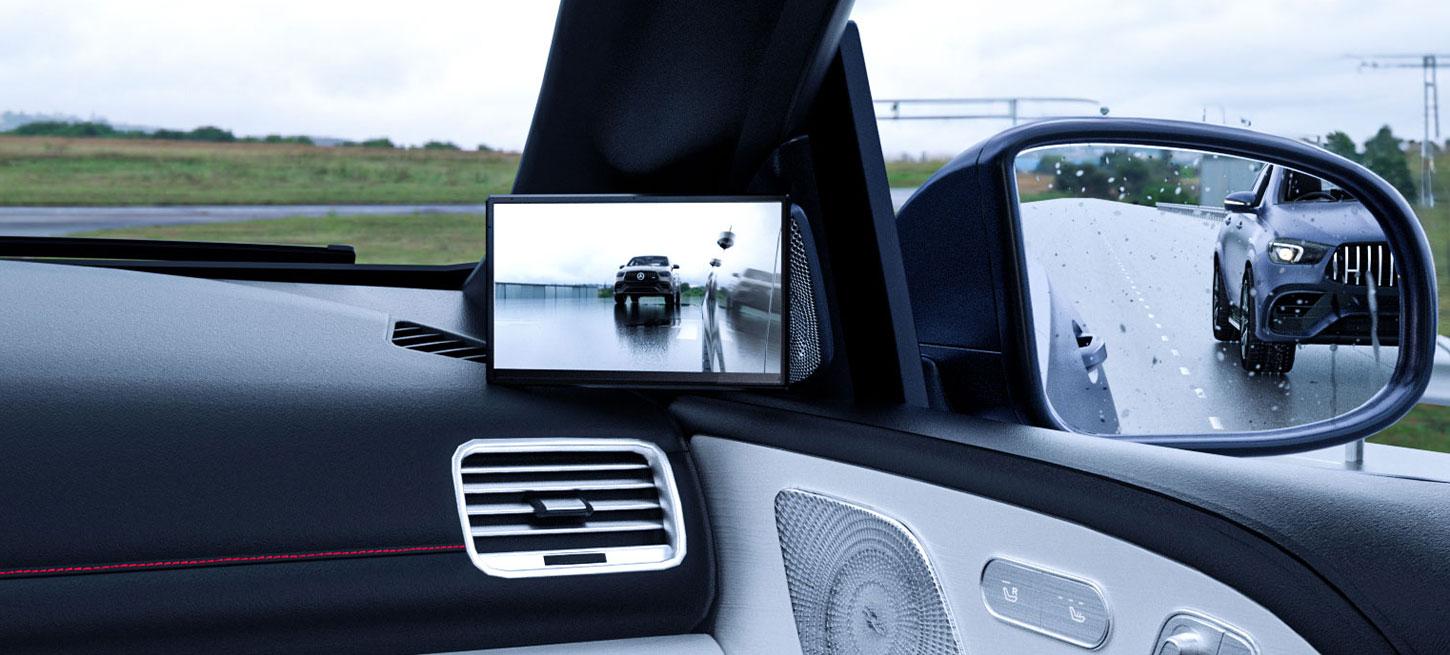 Digital Side View Mirror Camera System with Dual in-car Monitor
