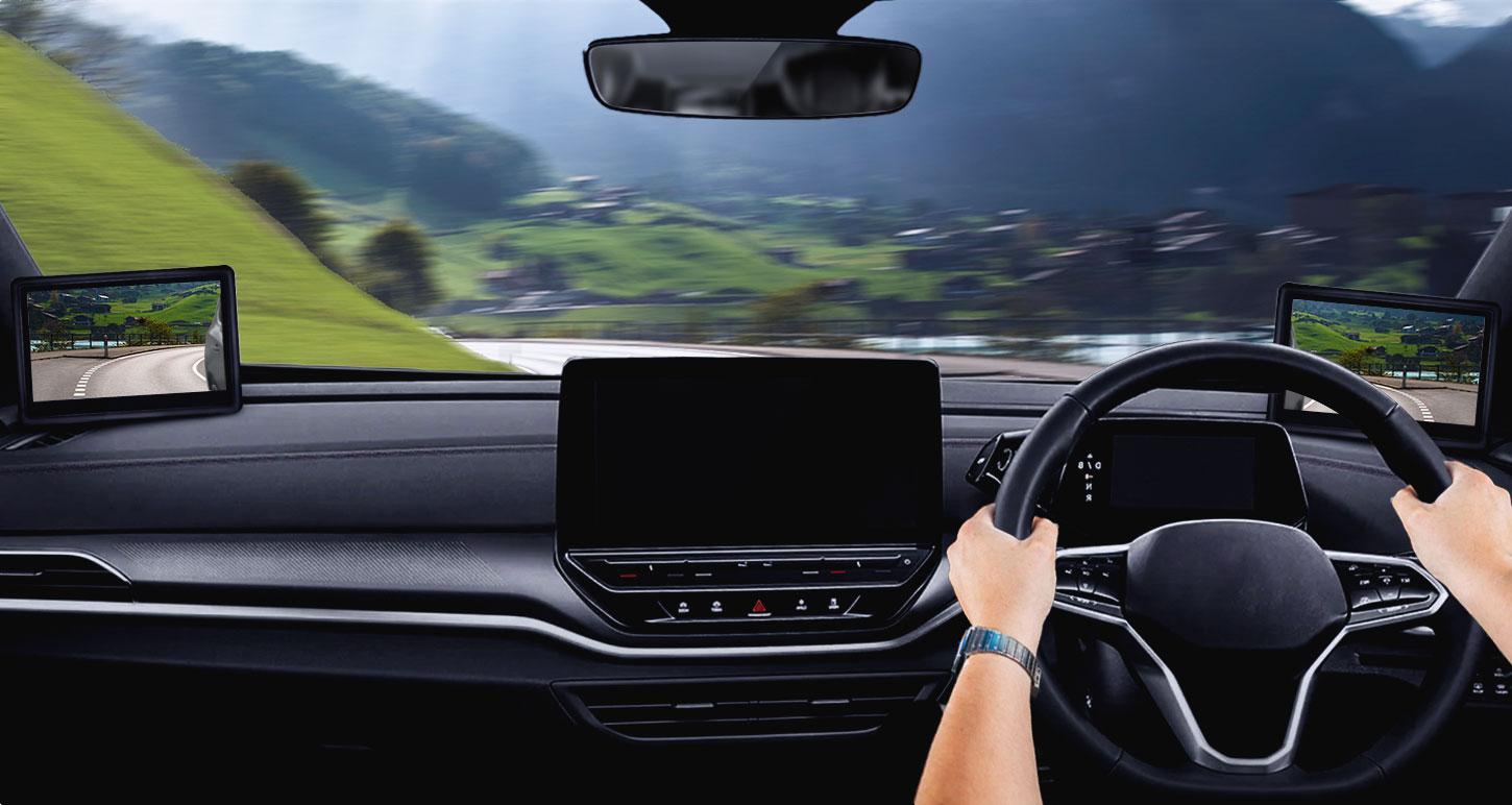 Digital side view mirror camera system