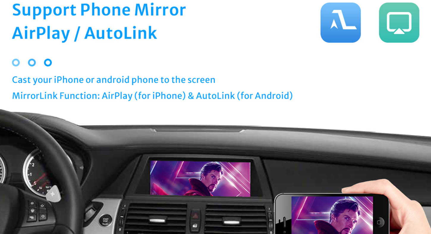 10.25'' Wireless CarPlay Module Adapter Screen Upgrade for BMW F30 F21 F22 NBT